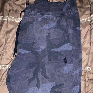 Ralph Lauren Navy blue camouflage joggers